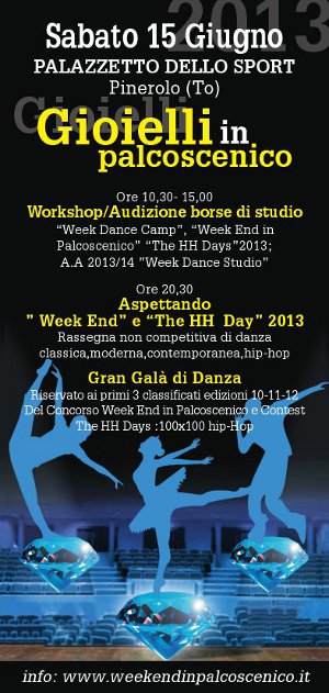 GIOIELLI IN PALCOSCENICO: workshop/audizione, rassegna, gala' dei vincitori
